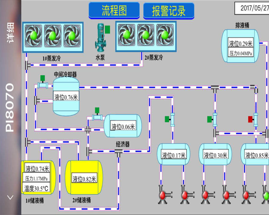 德州六合致康制冷机房，云控制系统图片